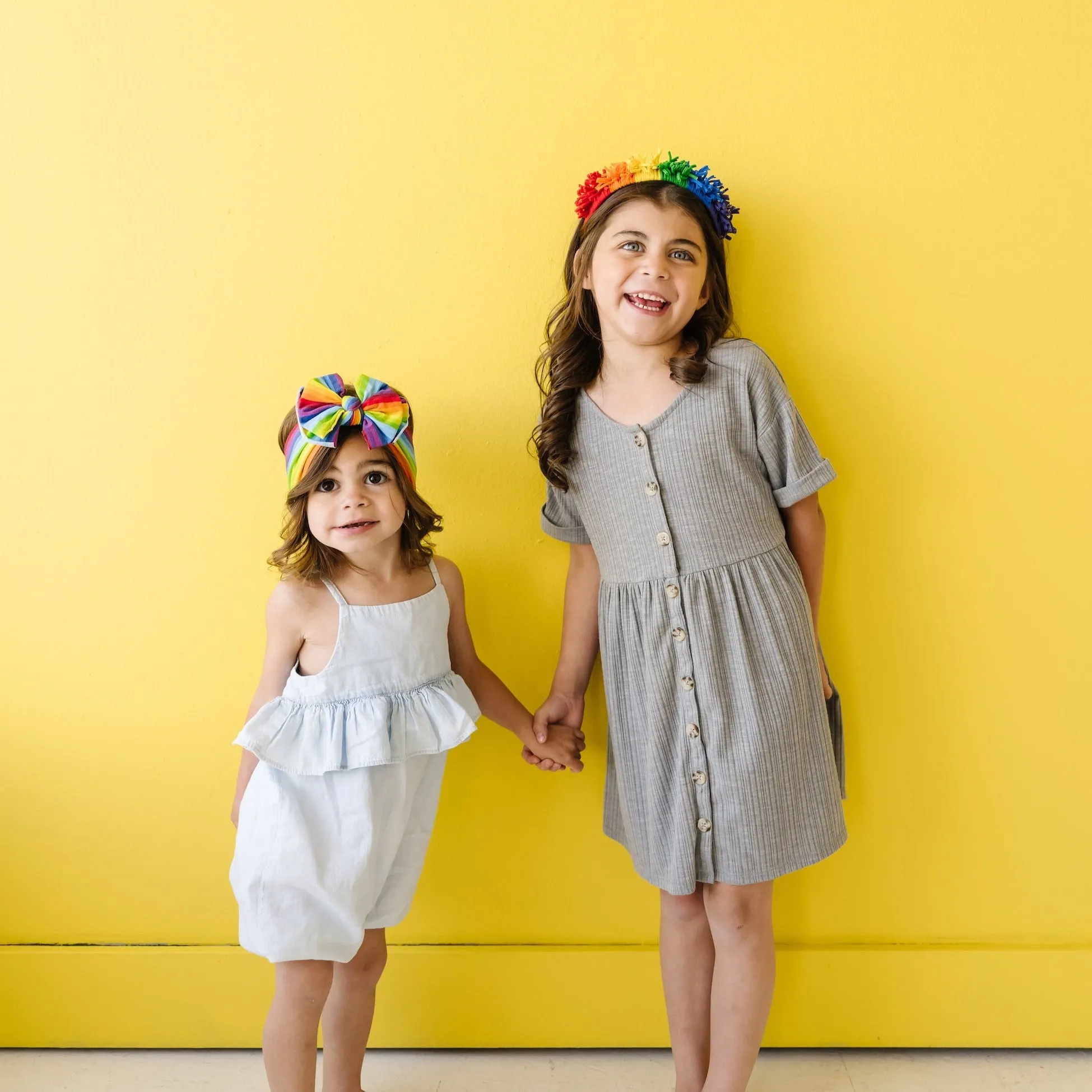 FRINGE HARD HEADBAND: primary rainbow