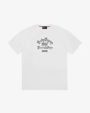 GEEDUP PLAY FOR KEEPS 13 YR NAVY WHITE TEE