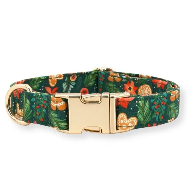 Gingerbread Man Bowtie Unbreakable Collar™ & Leash