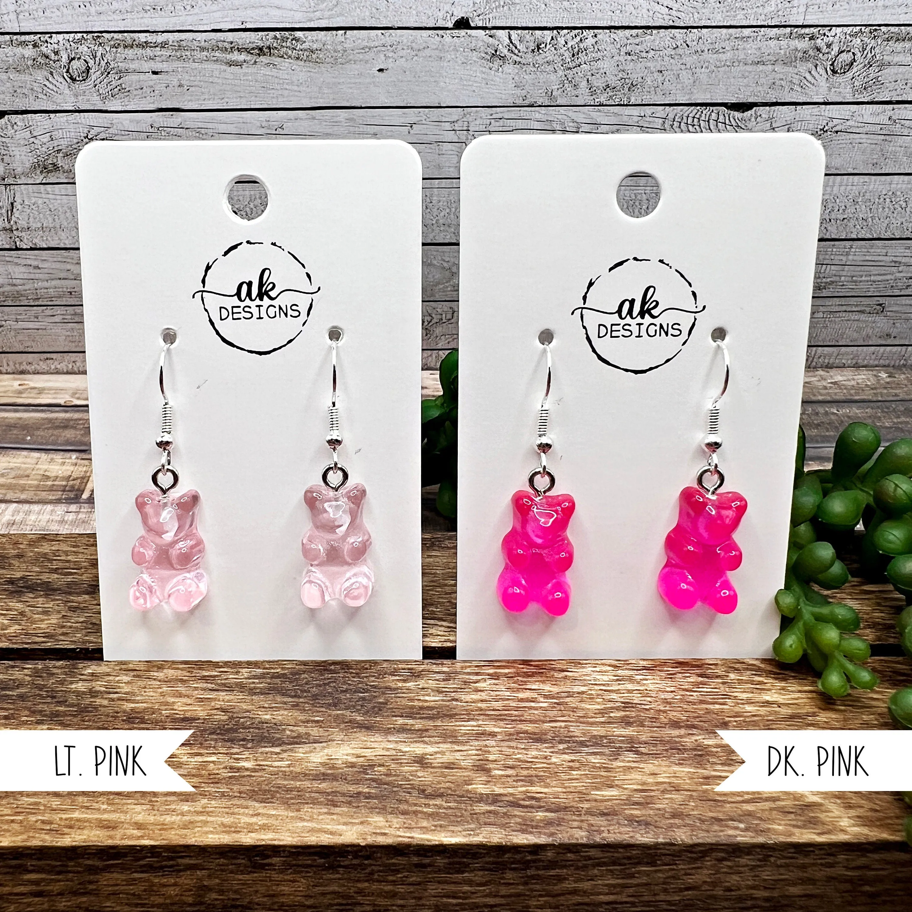 Gummy Bear Miniature Candy  Earrings, Hypoallergenic Colorful Food Gift - Clearance