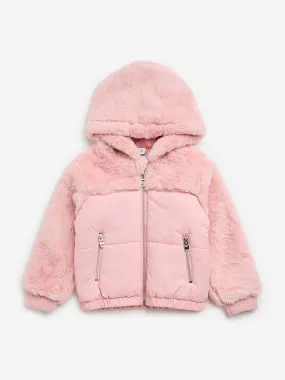 HOP Kids Pink Faux-Fur Jacket