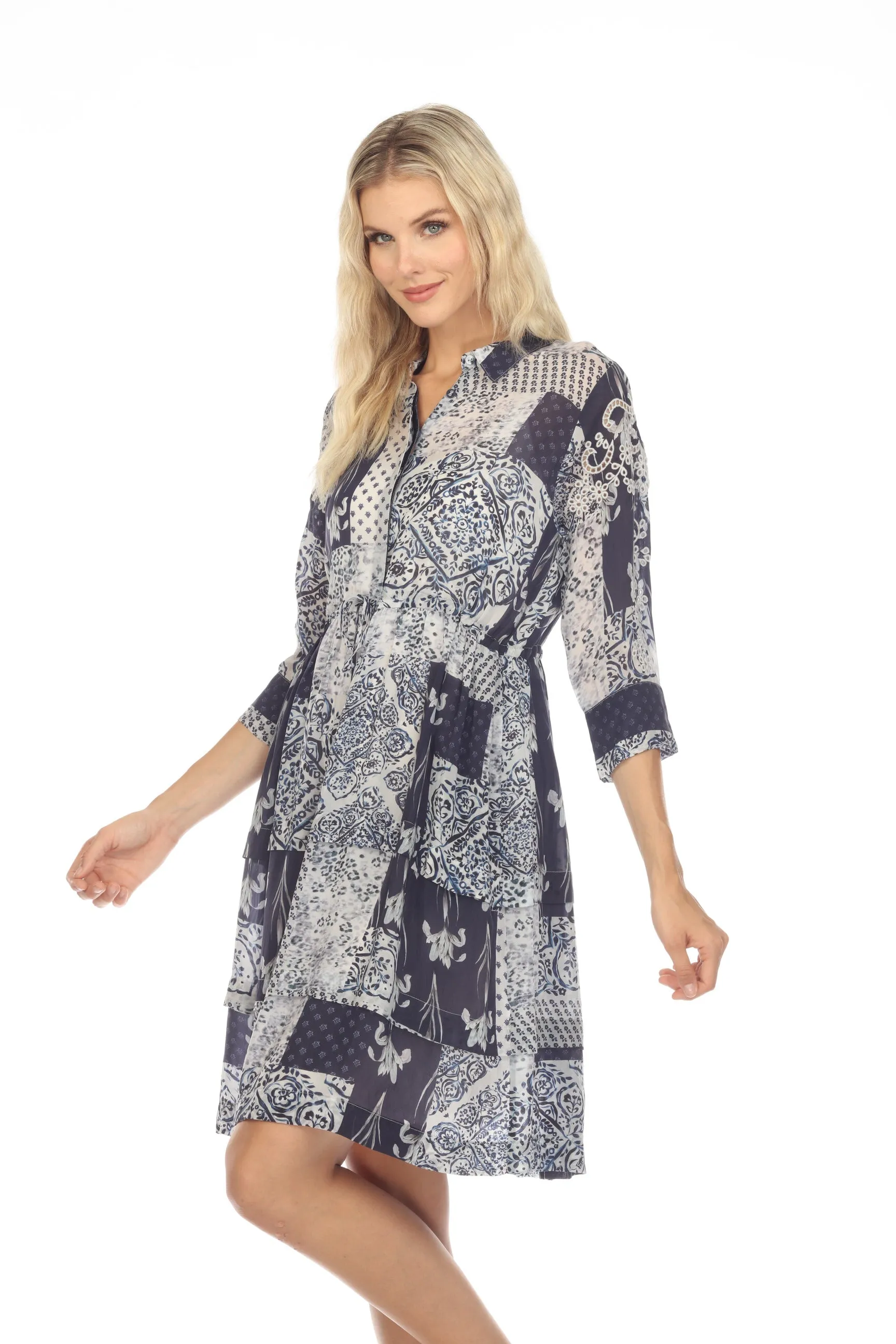 Johnny Was Tangier Belanca Shirt Slip Dress Boho Chic C36623A2