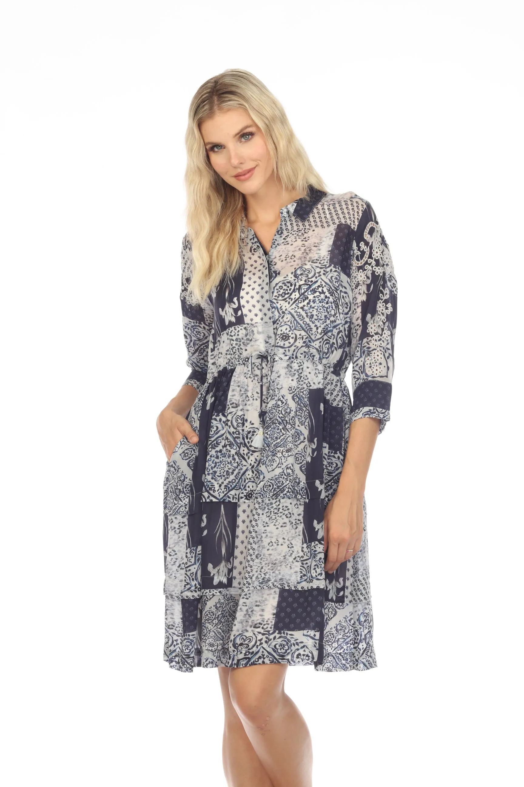 Johnny Was Tangier Belanca Shirt Slip Dress Boho Chic C36623A2