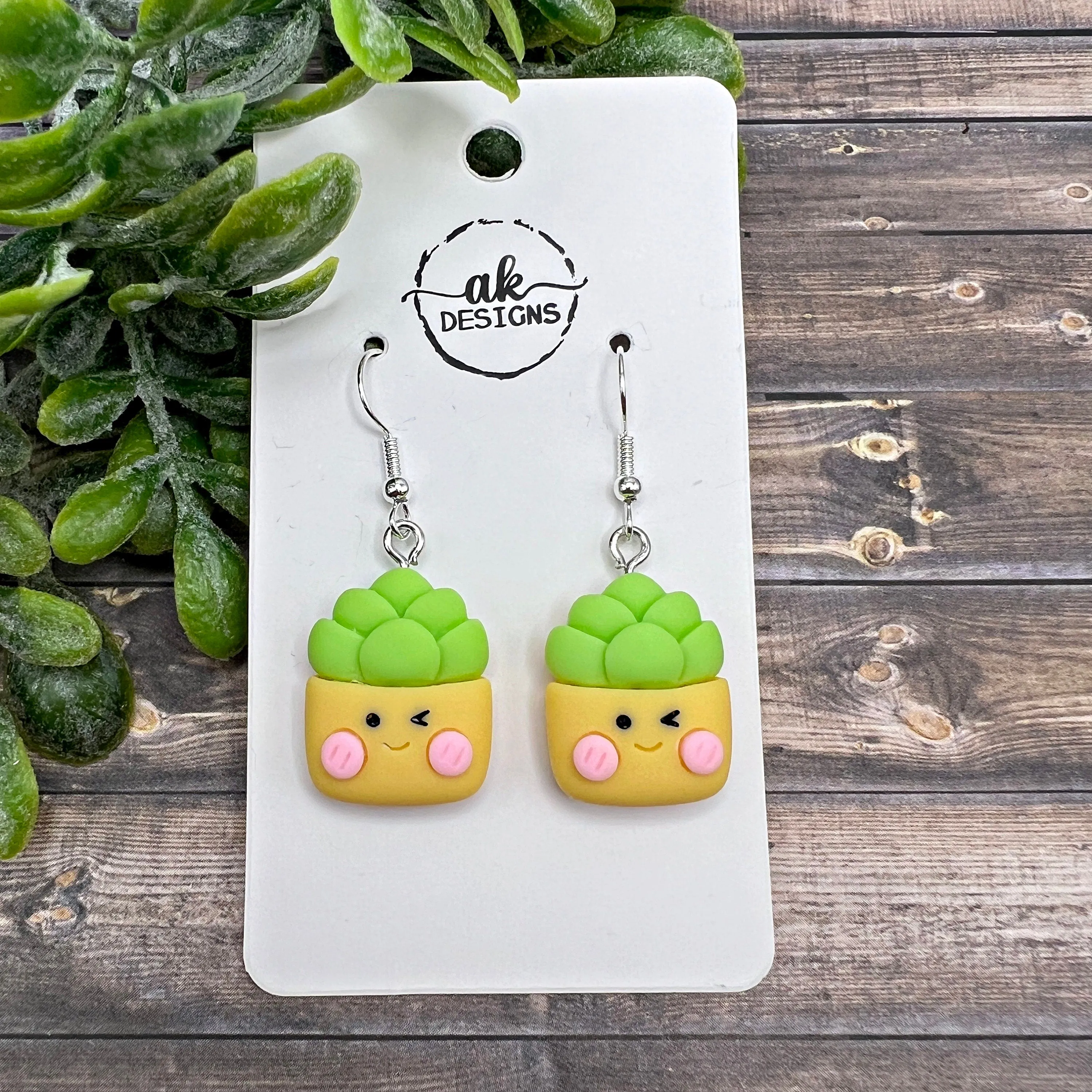 Kawaii Carrot or Artichoke Cartoon Cute Food Theme Vegetable  Earrings, Hypoallergenic Gift - Clearance