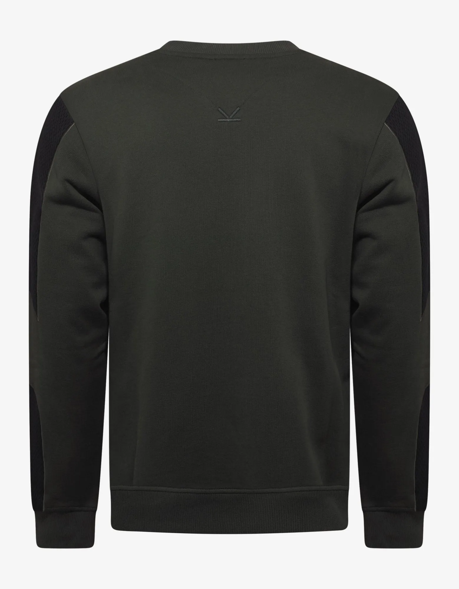 Khaki Dual-Fabric Sweatshirt