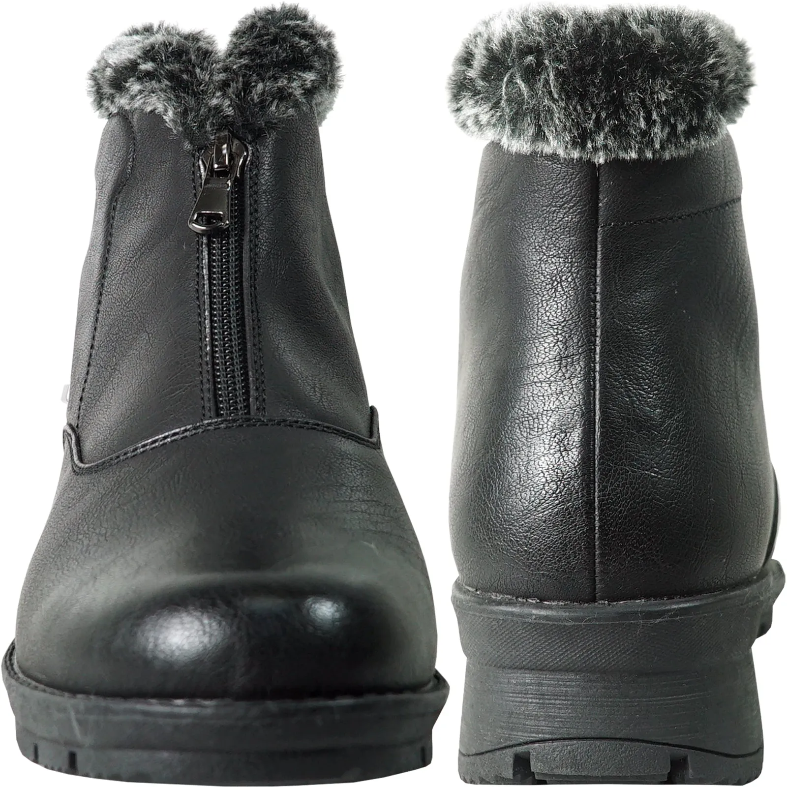 KOZI Canada Waterproof Women Boot HF2613 Ankle Winter Fur Casual Boot Black