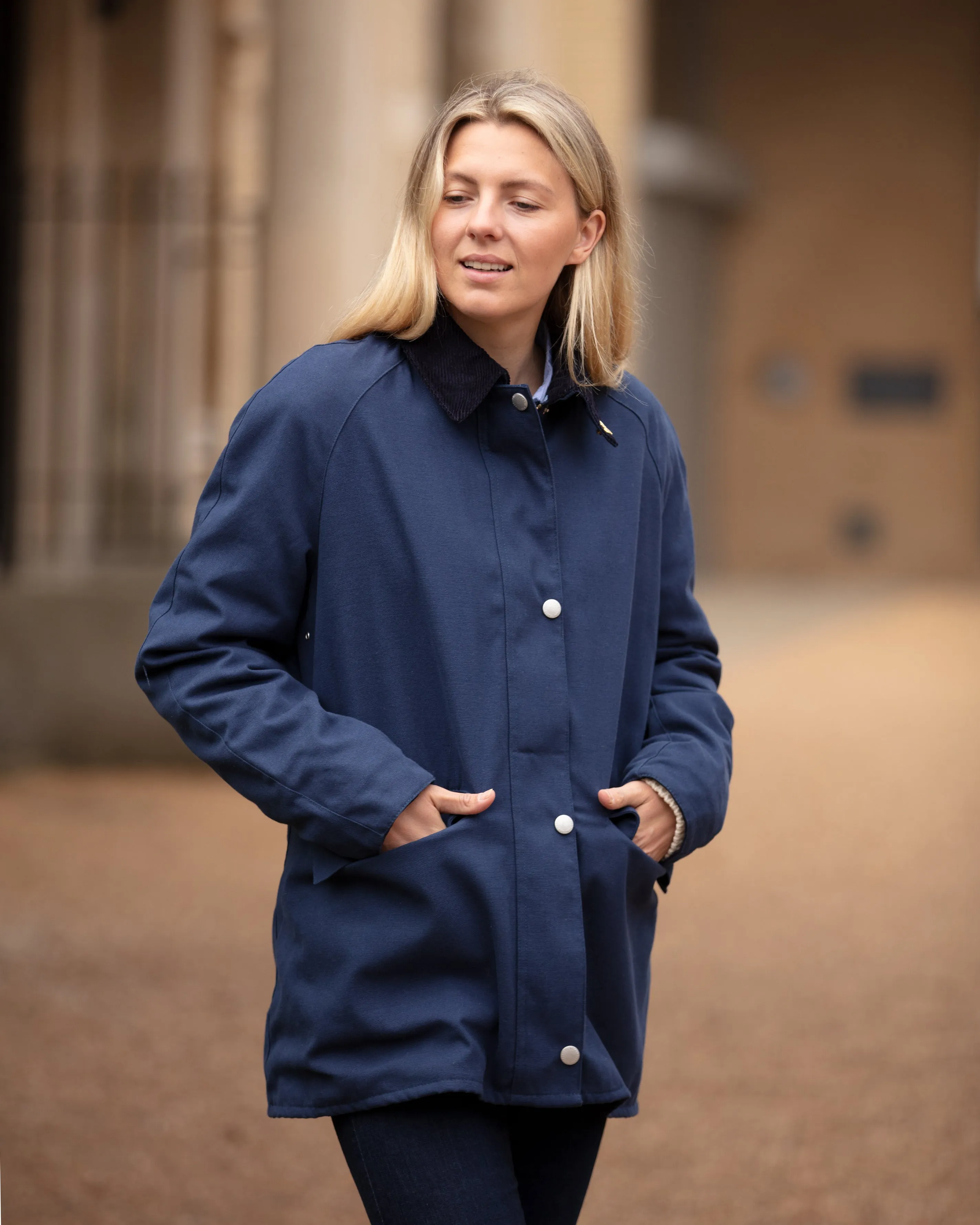 Ladies Landowner Casual Walking Jacket - Navy