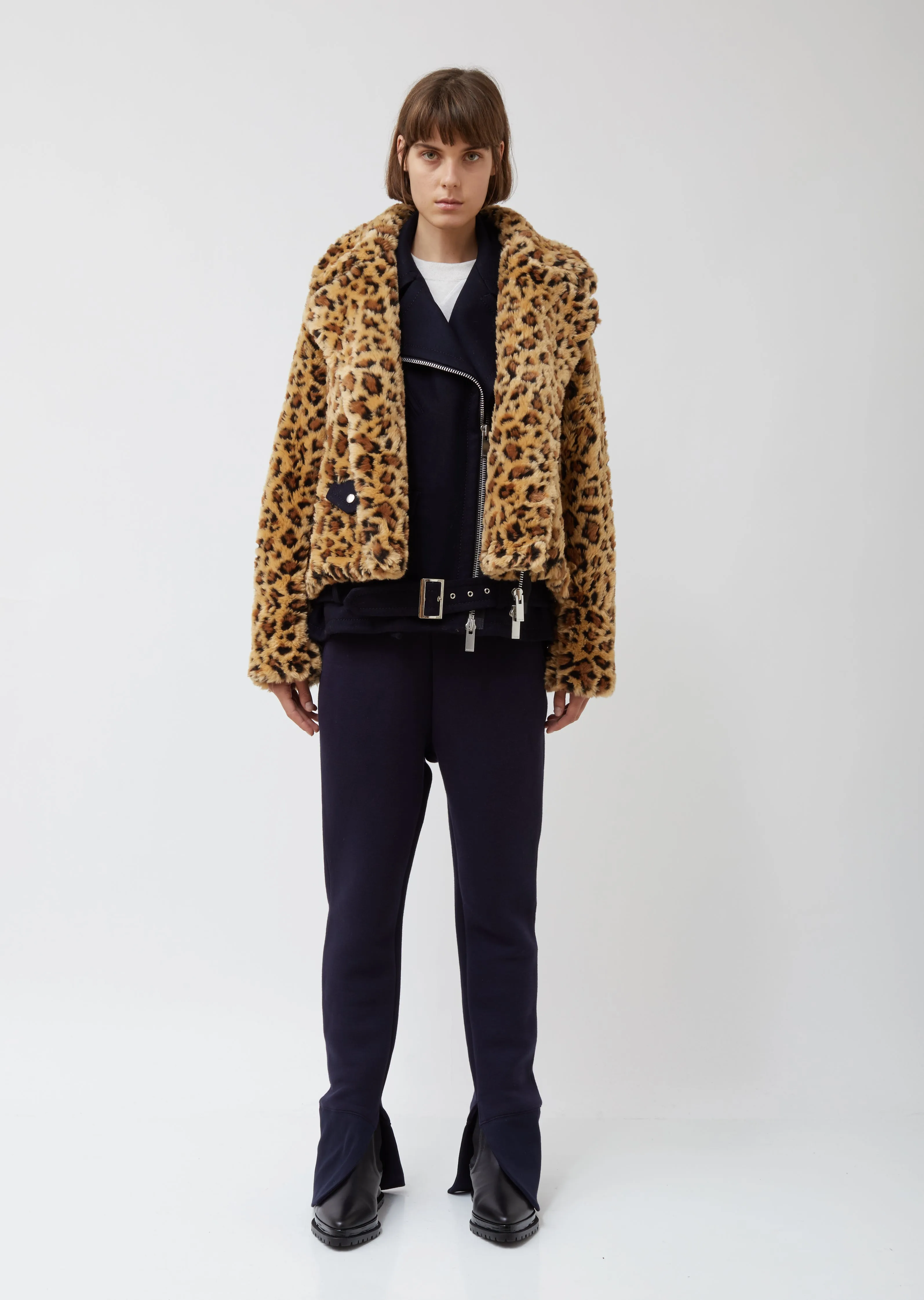 Leopard Faux Fur Jacket