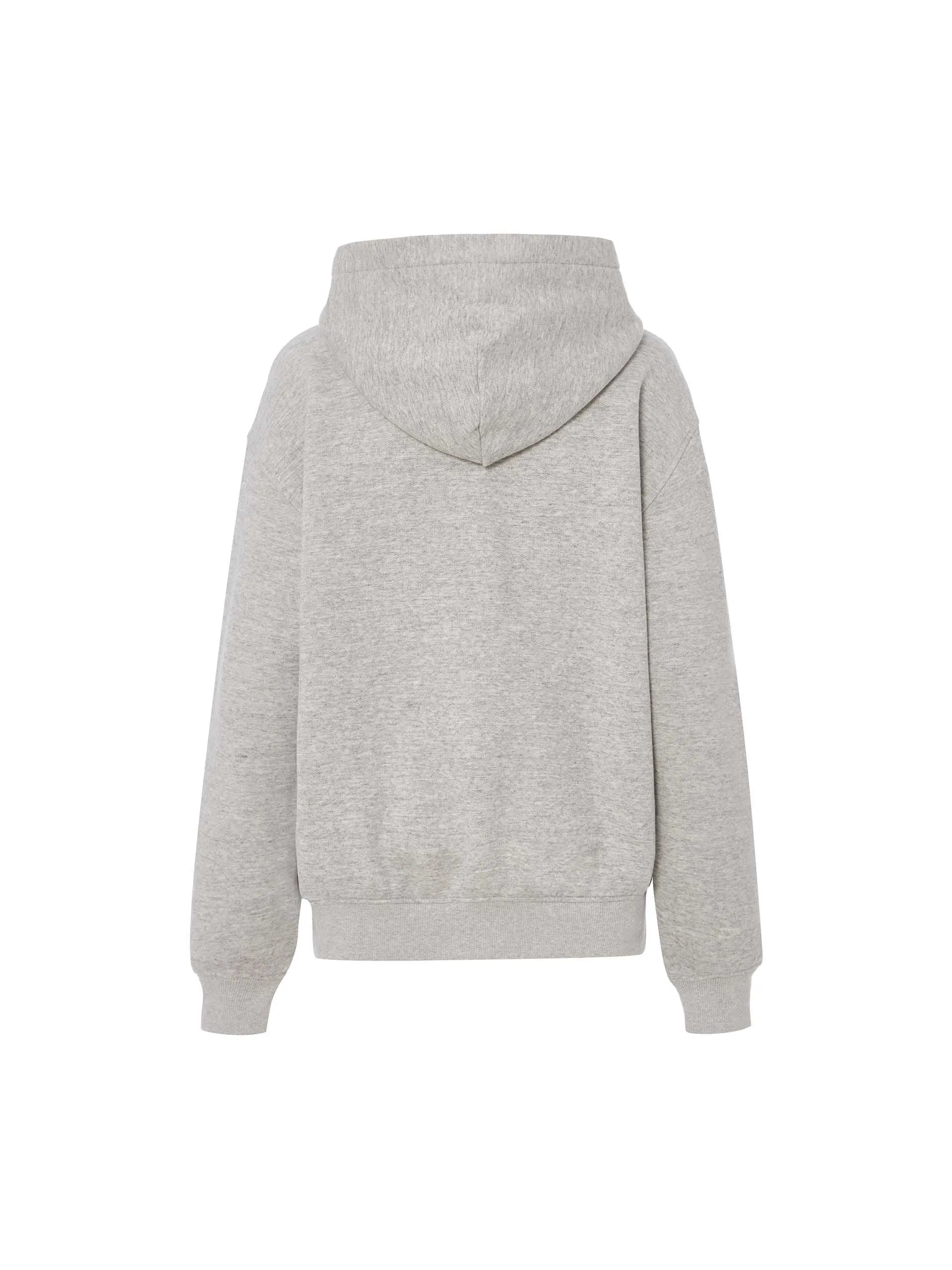 Letter Flocking Hooded Sweatshirt