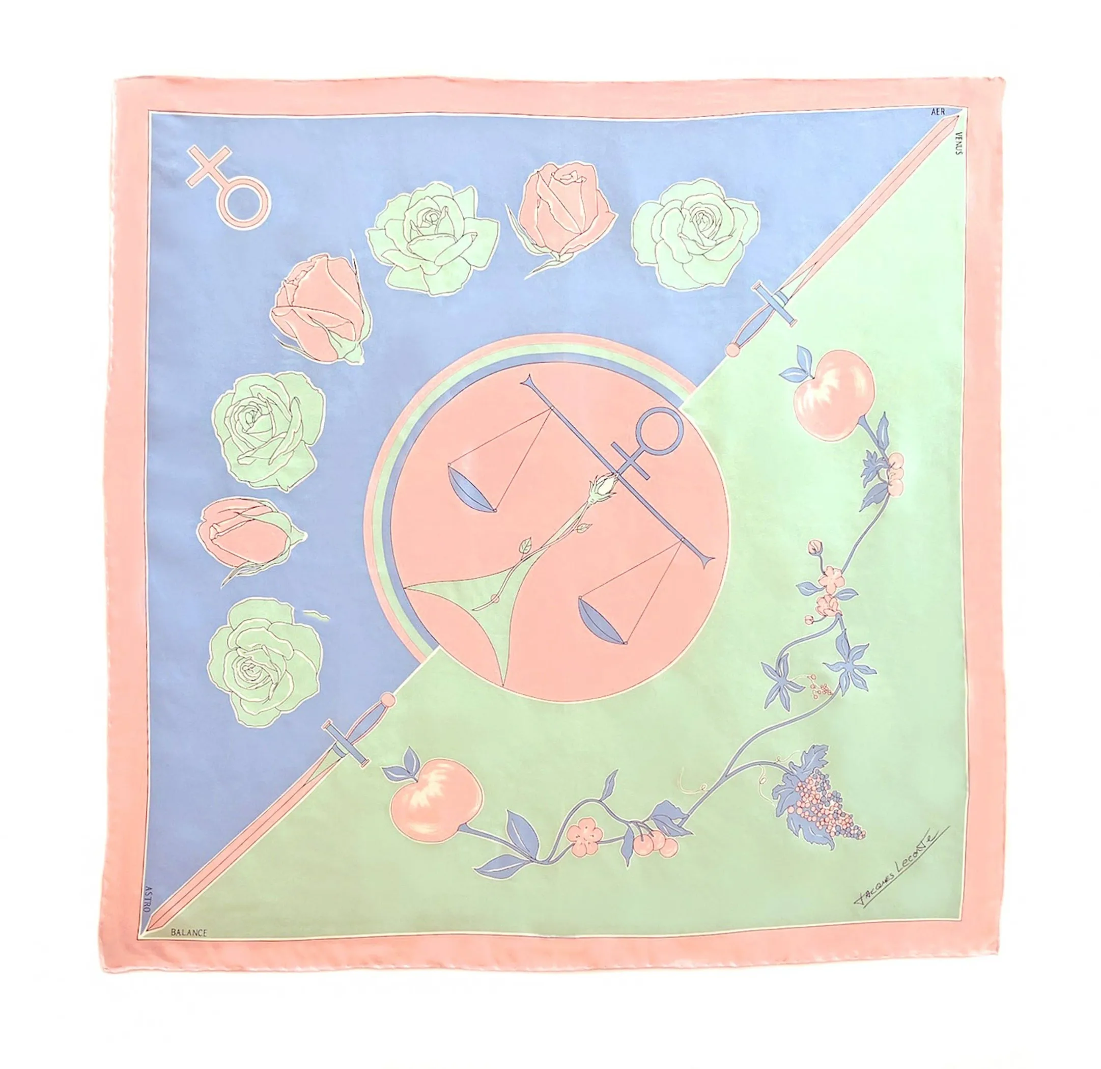 LIBRA SILK SCARF - JACQUES LECONTE