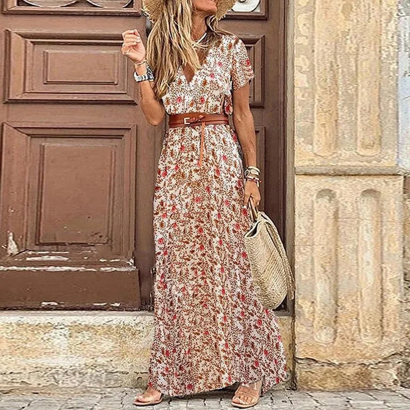 Light and Flowing Bohemian Floral and Paisley Maxi Dresses