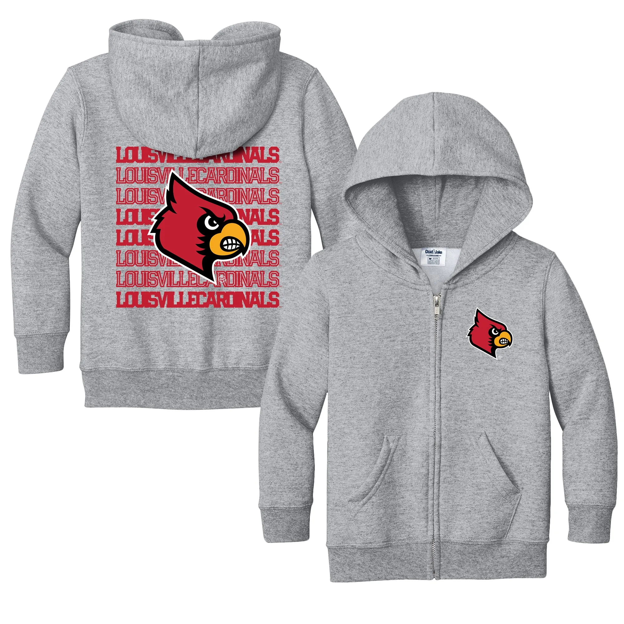 Louisville Cardinals Retro Toddler Full-Zip Sweatshirt