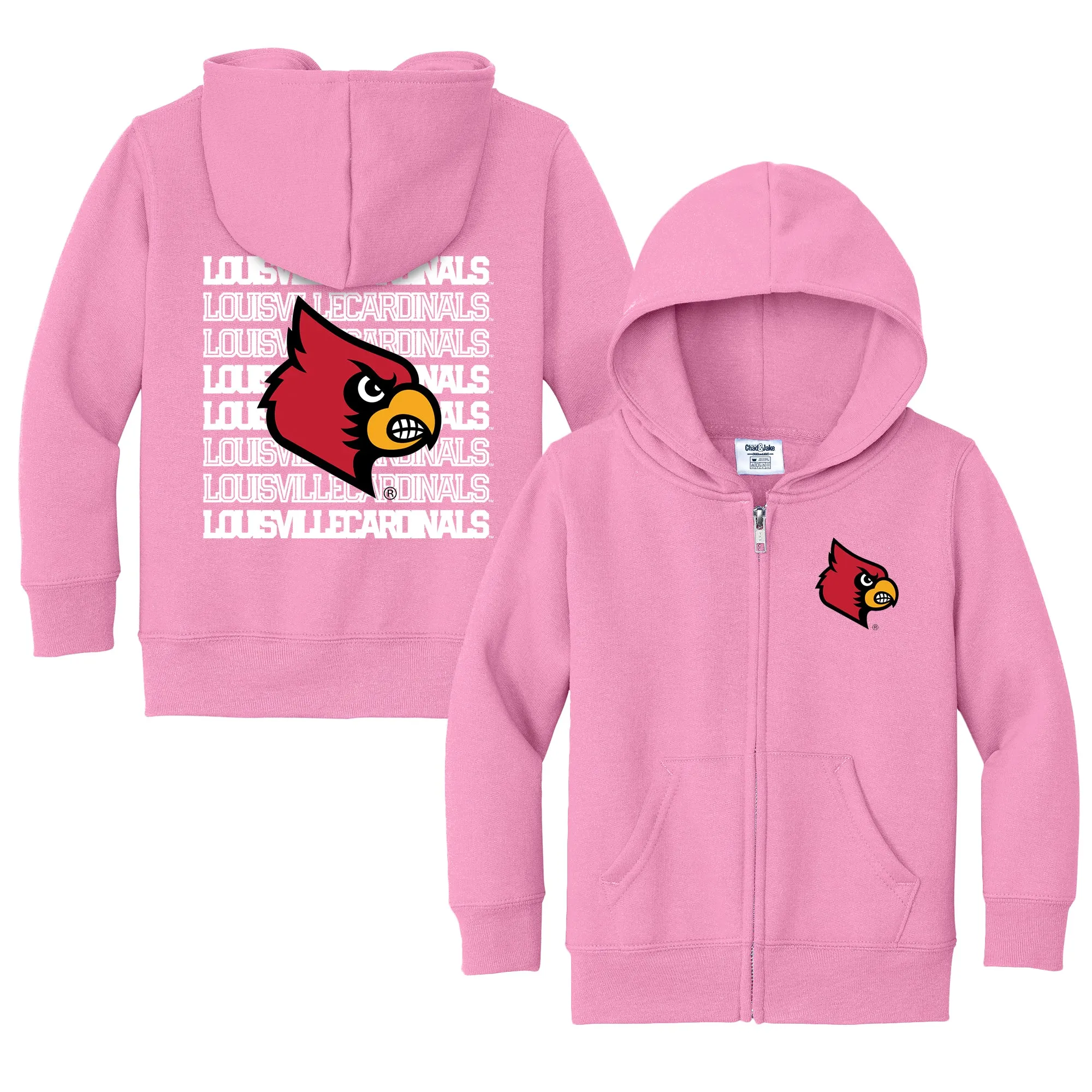 Louisville Cardinals Retro Toddler Full-Zip Sweatshirt