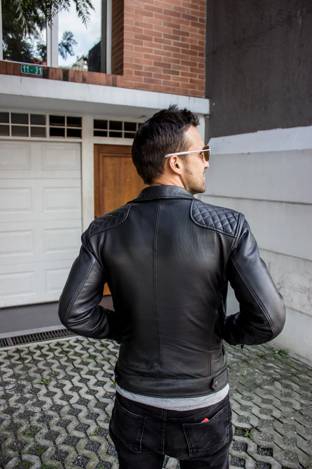 LUKAS BOLD CR Leather Jacket diamond Quilted - Black - Magic RUDE Video