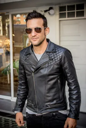 LUKAS BOLD CR Leather Jacket diamond Quilted - Black - Magic RUDE Video