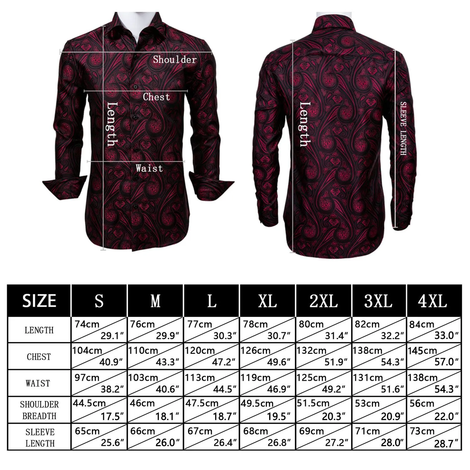 Luxury Black Golden Floral Silk Men's Shirt