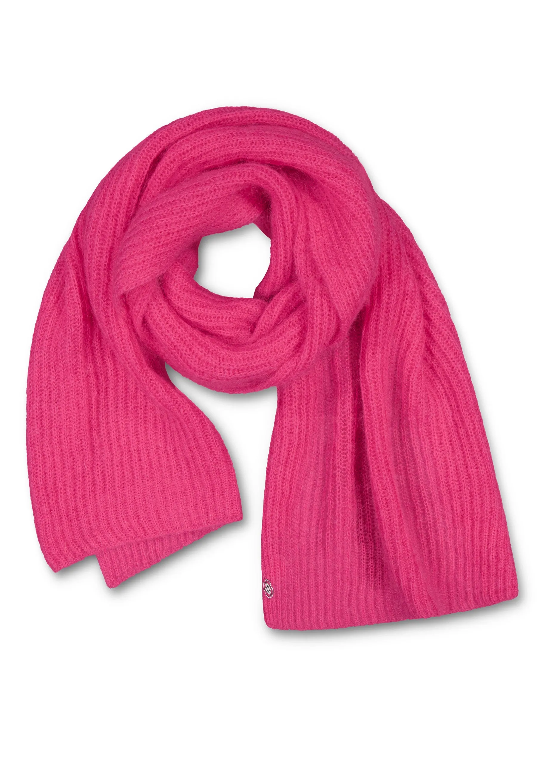 MILLER RIBBED SCARF - Bright pink