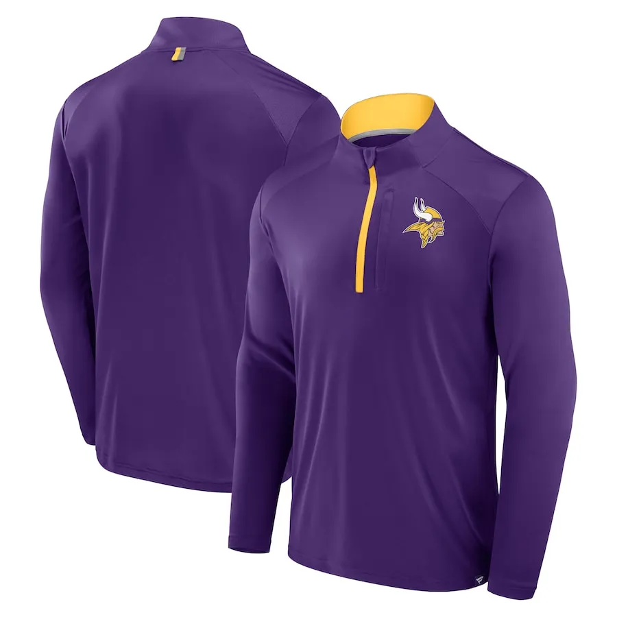 Minnesota Vikings Fanatics Purple 1/4 Zip Pullover