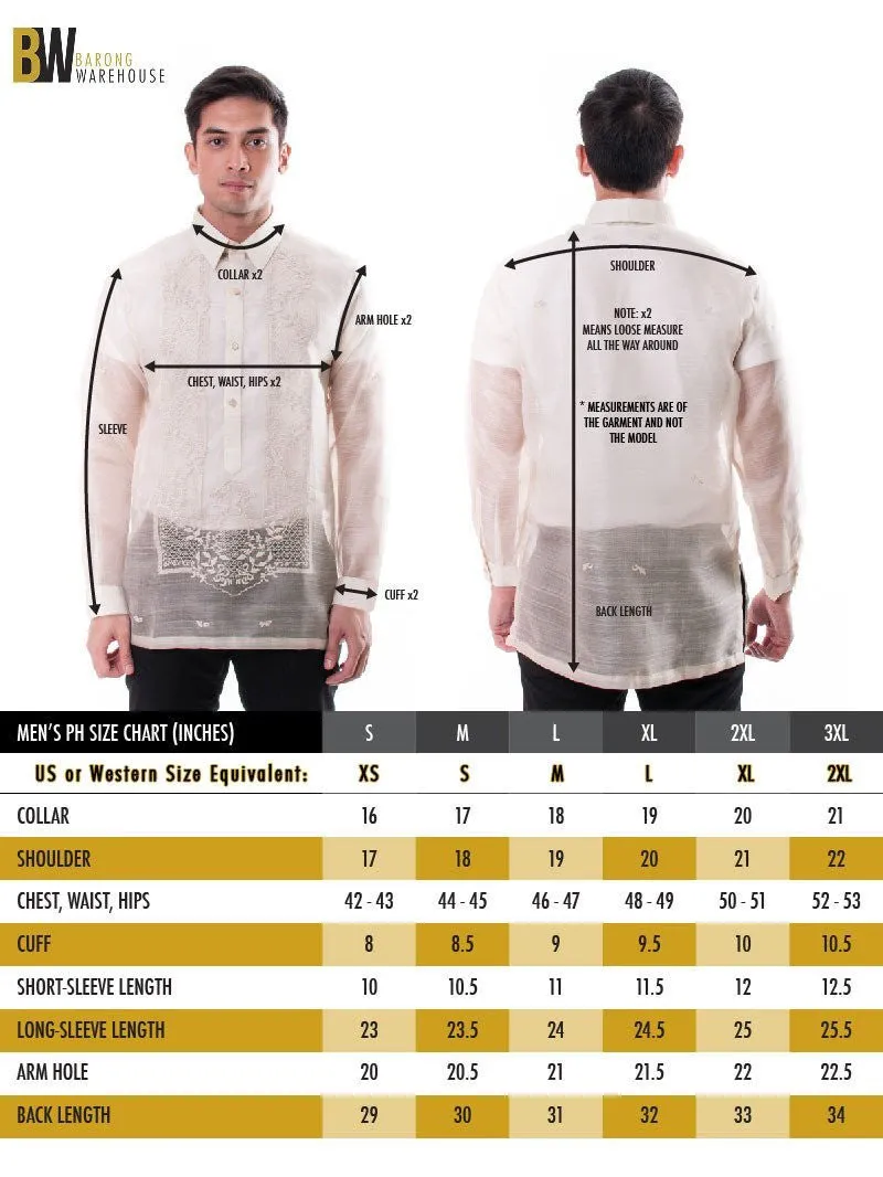 ML03 - Jusilyn Full-Open Barong Tagalog