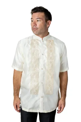 MO46 - Organza Barong Tagalog Short-Sleeve