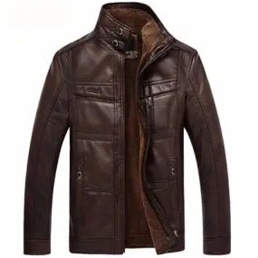 Mountainskin Leather  Faux Fur Jacket Fleece