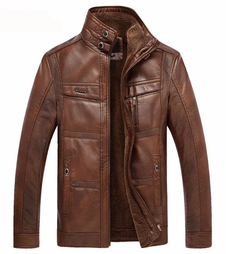 Mountainskin Leather  Faux Fur Jacket Fleece