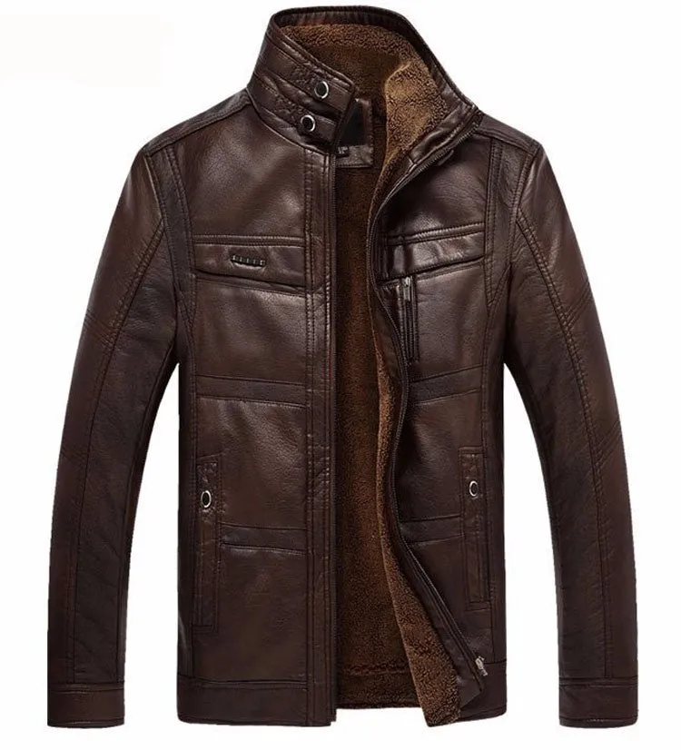 Mountainskin Leather  Faux Fur Jacket Fleece