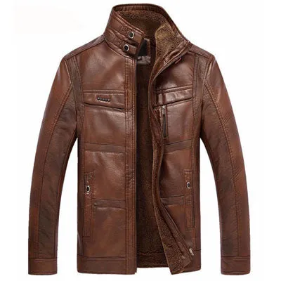 Mountainskin Leather  Faux Fur Jacket Fleece