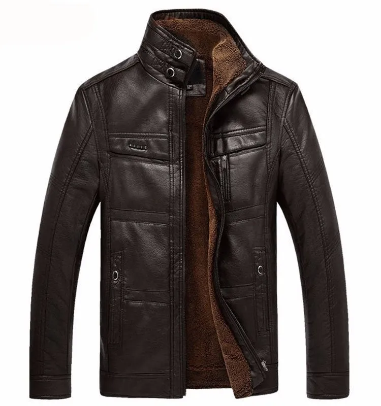 Mountainskin Leather  Faux Fur Jacket Fleece