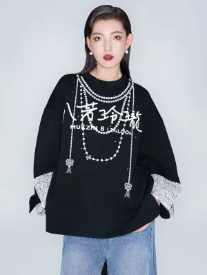 MUKZIN Linglong "Bafang Linglong" Air Cotton Design Sweatshirt