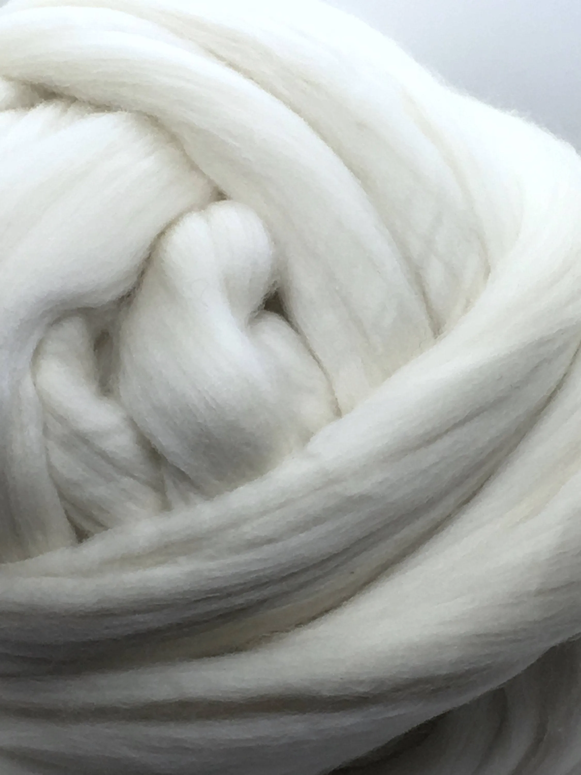 Natural White Wool Roving, Spin wool, Spin Fiber, White Wool Roving, Wool for felting, Wool Roving, Wool top, Wool for Spinning, FREE SHIP