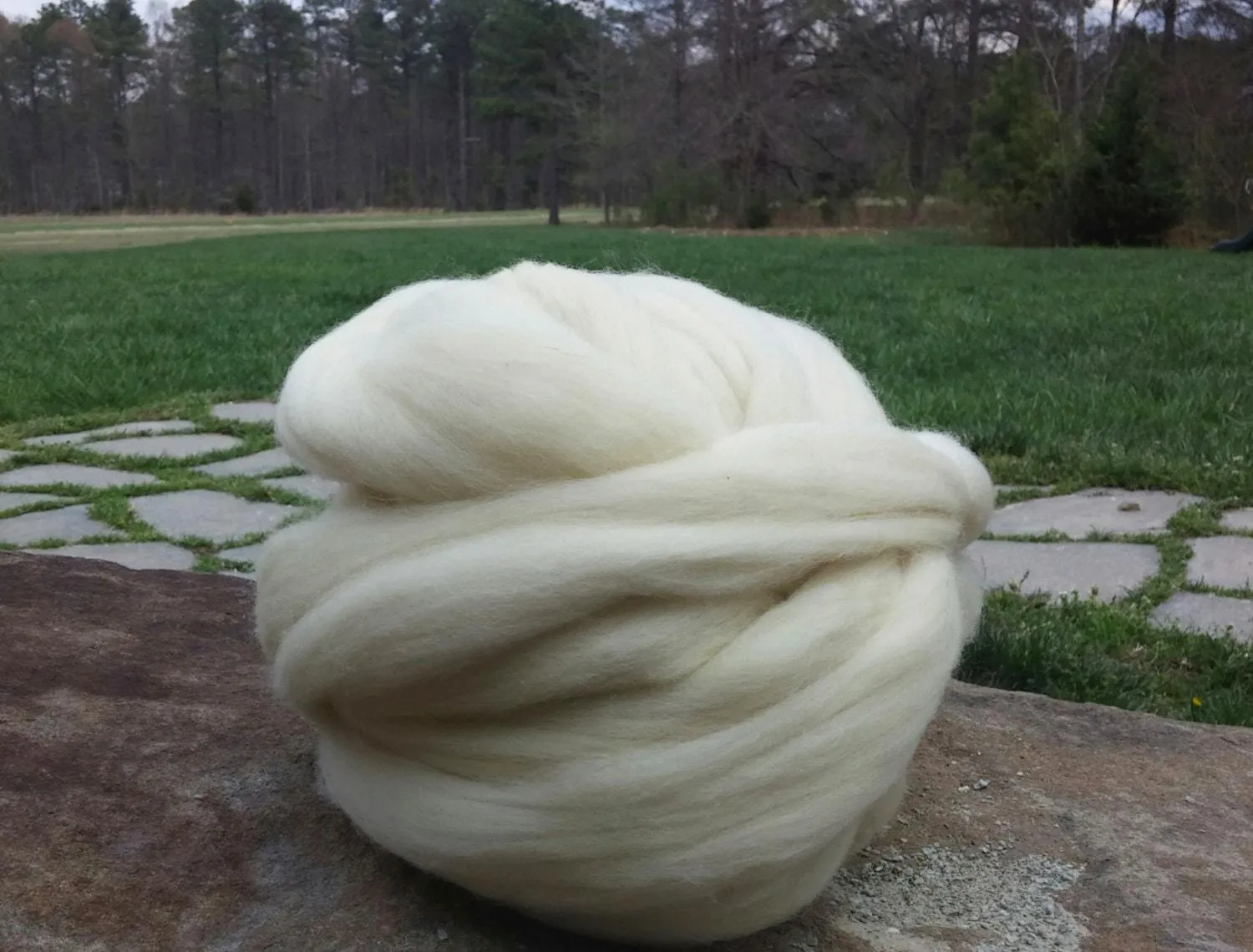 Natural White Wool Roving, Spin wool, Spin Fiber, White Wool Roving, Wool for felting, Wool Roving, Wool top, Wool for Spinning, FREE SHIP