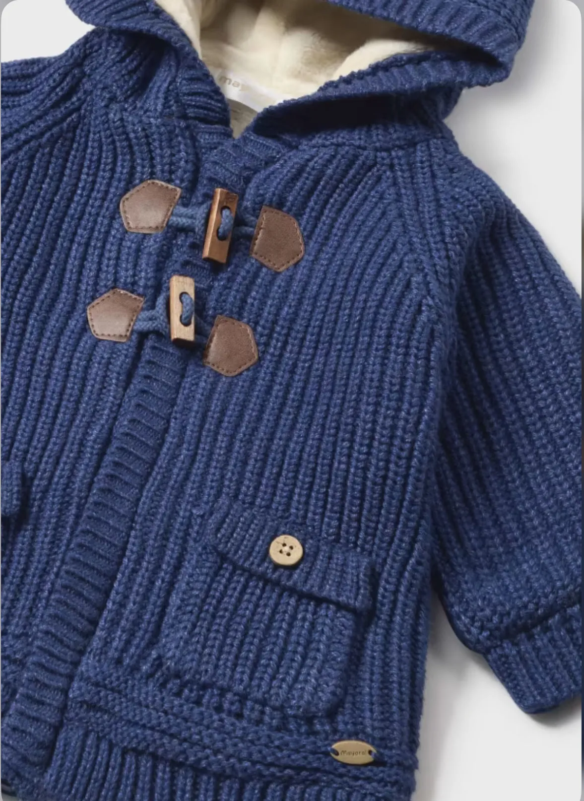 Newborn baby boy knit sweater