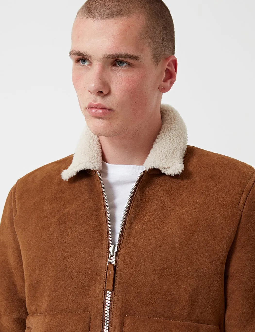 Norse Projects Elliot Shearling Jacket - Camel