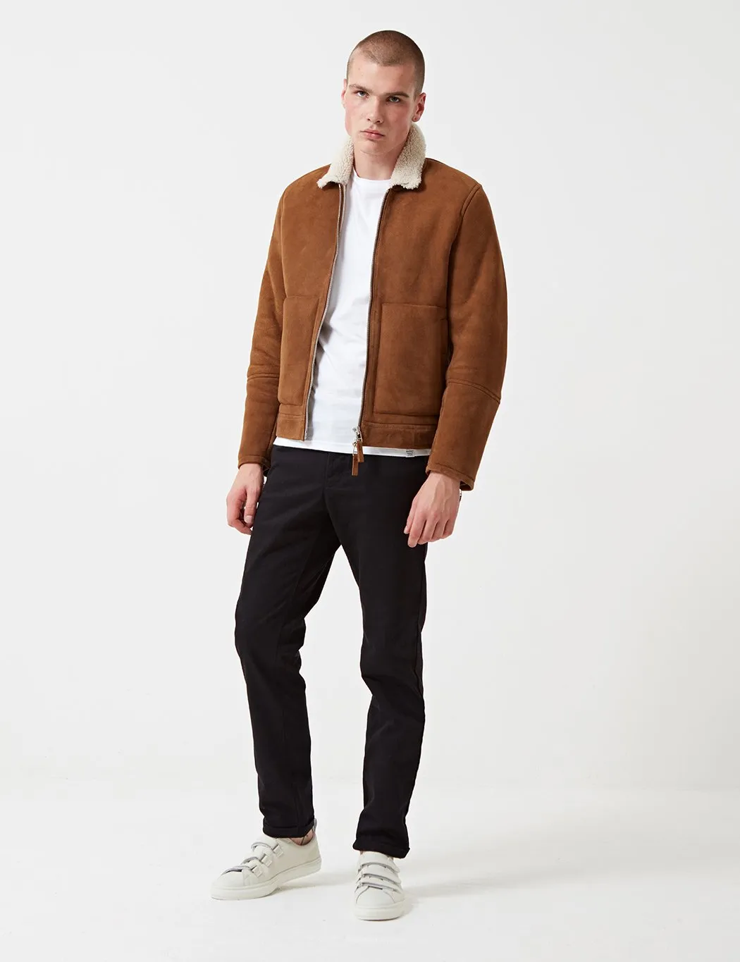 Norse Projects Elliot Shearling Jacket - Camel