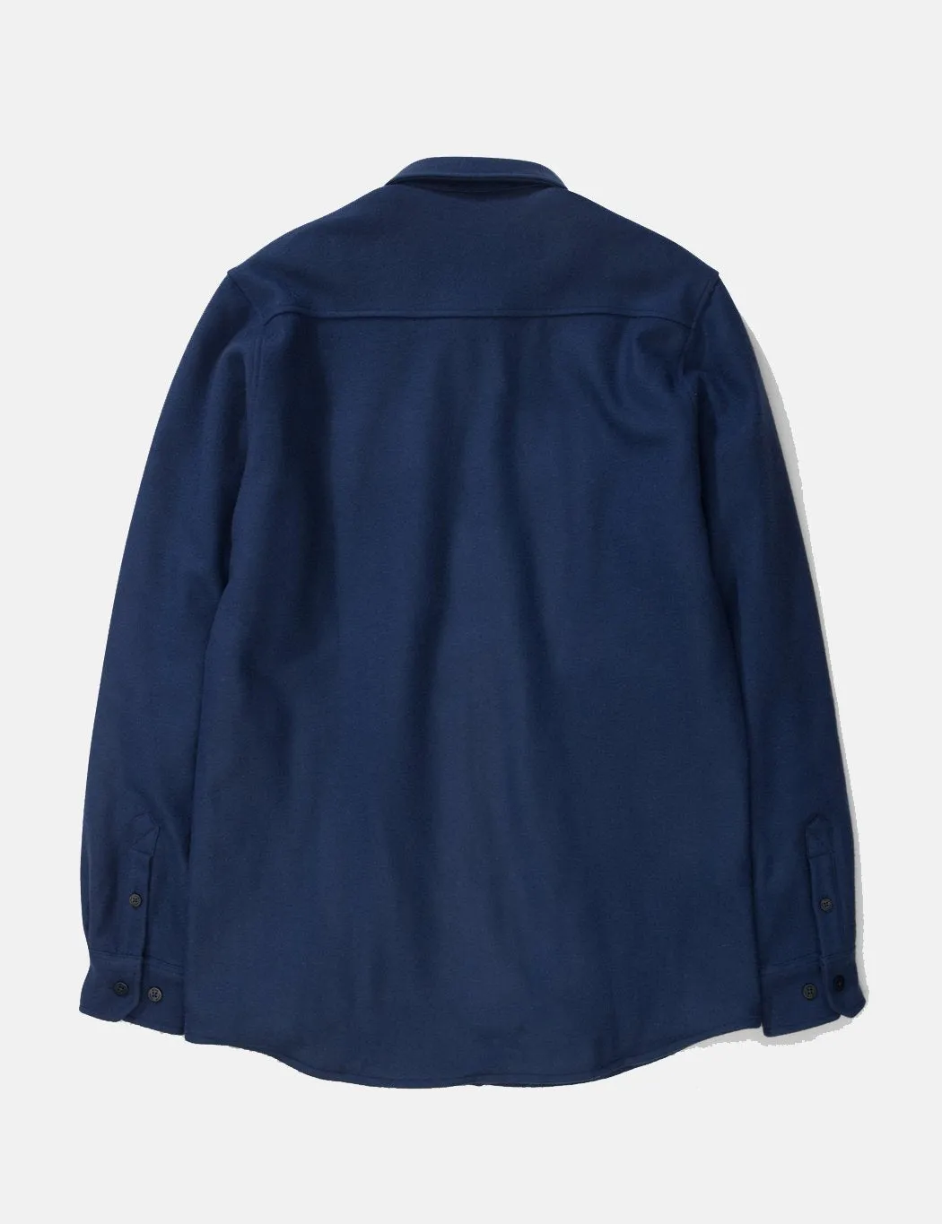 Norse Projects Villads Melton Overshirt - Navy