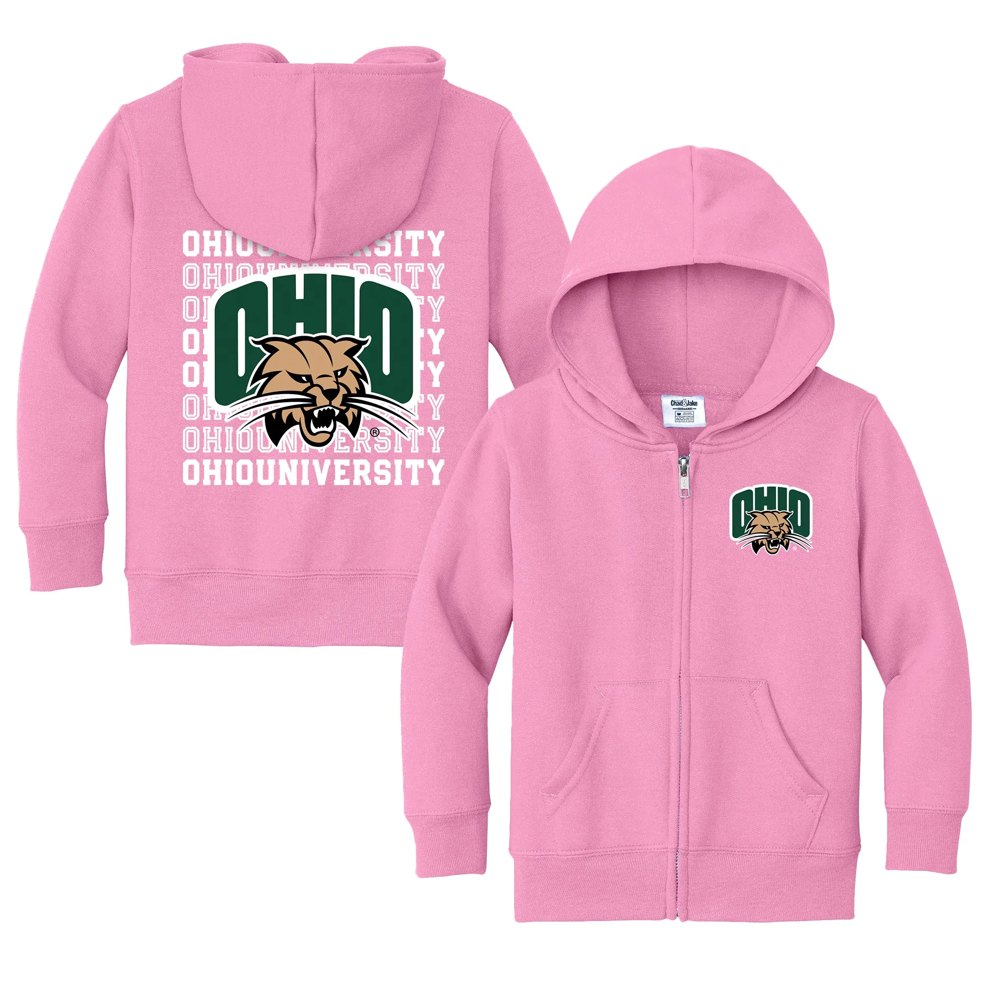 Ohio Bobcats Retro Toddler Full-Zip Sweatshirt