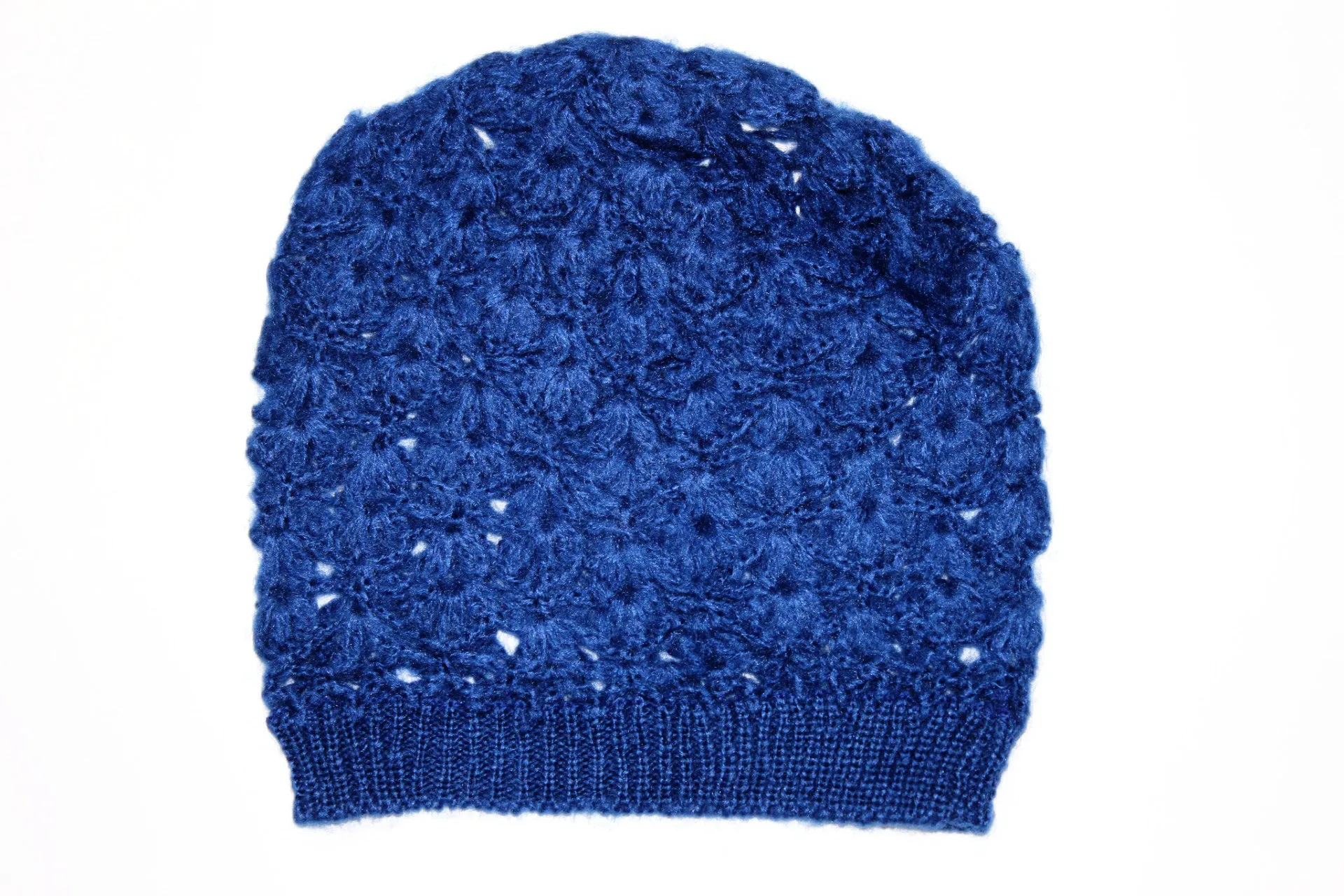 Open Knit Crochet Set - Royal Blue