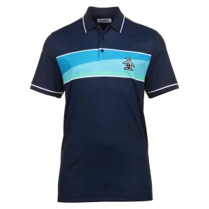 Original Penguin Golf 80's Chest Block Polo Shirt