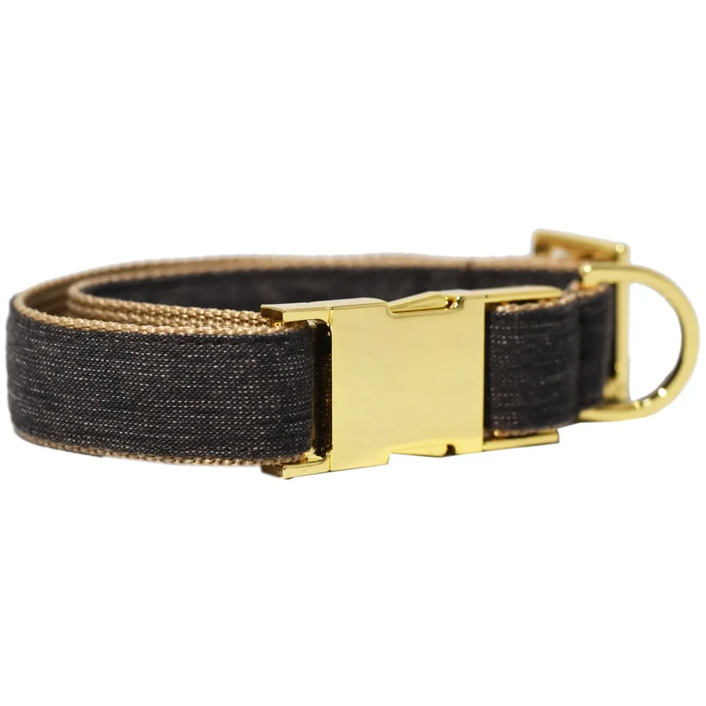 Pattefrenz Brownie Gold Collar & Leash Set (Medium)