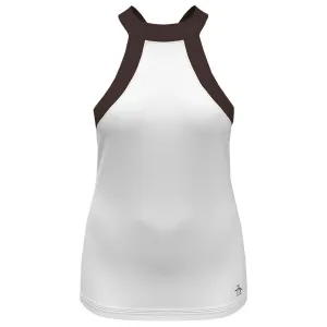 Penguin Women's Color Block Halter Top - Bright White