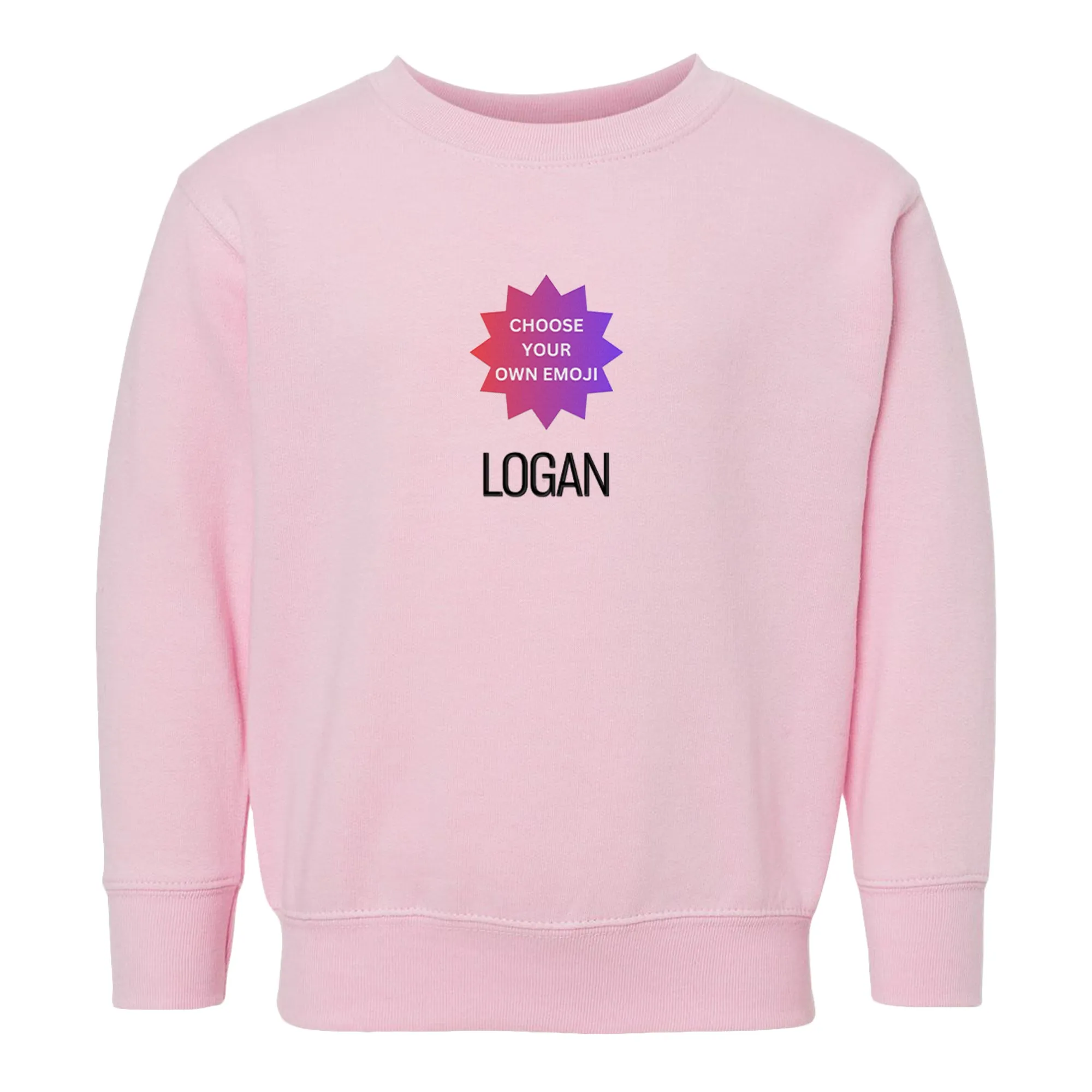 Personalized Choose Your Own Emoji Crewneck Sweatshirt