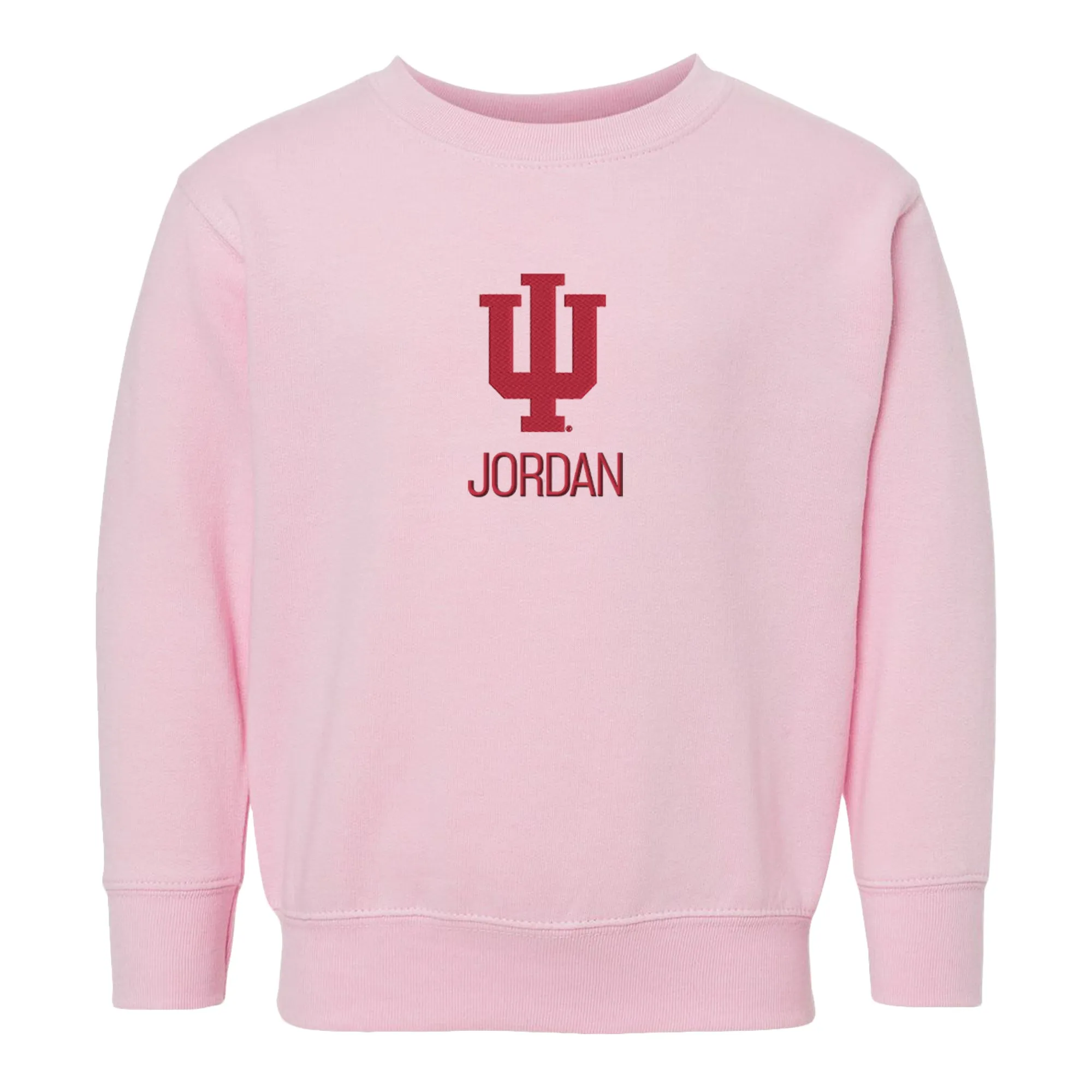 Personalized Indiana Hoosiers Toddler Crewneck Sweatshirt