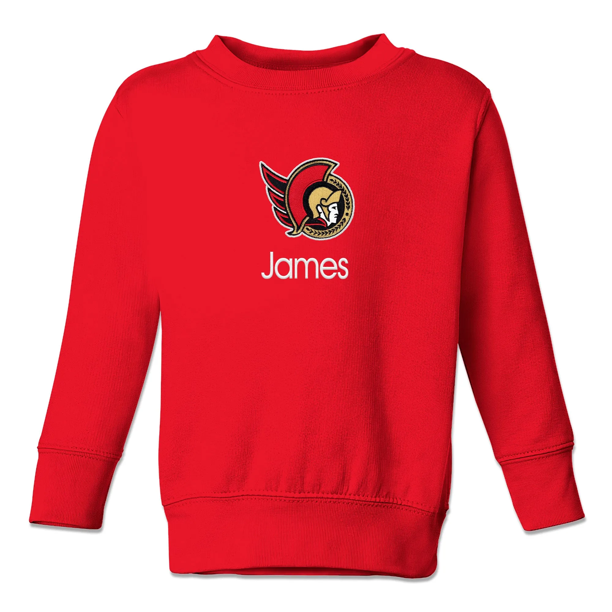 Personalized Ottawa Senators Toddler Crewneck Sweatshirt