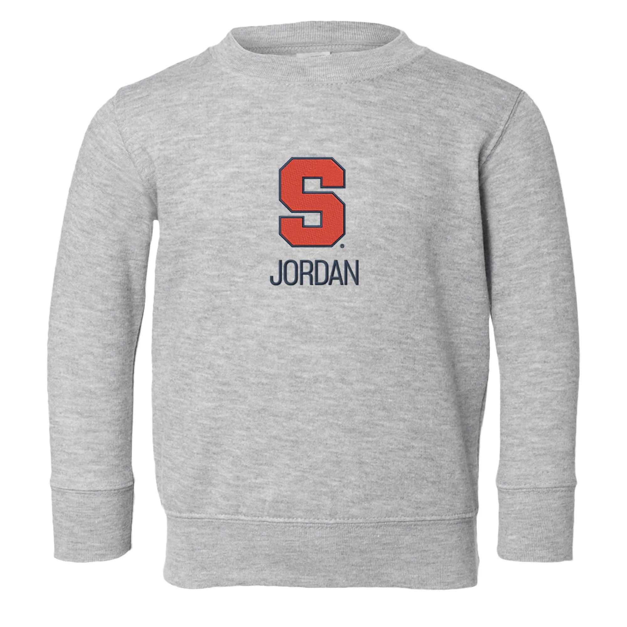 Personalized Syracuse Orange Toddler Crewneck Sweatshirt