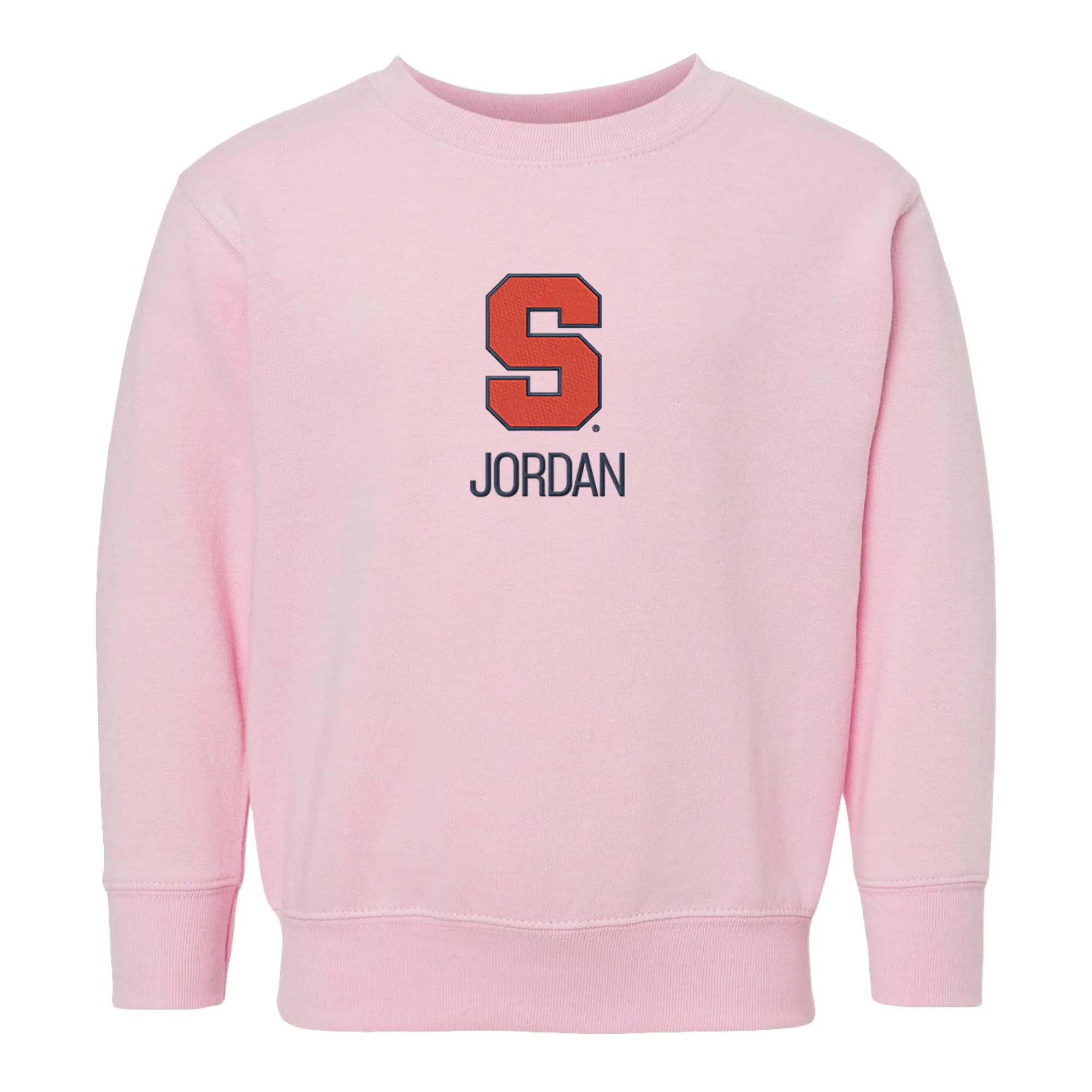 Personalized Syracuse Orange Toddler Crewneck Sweatshirt