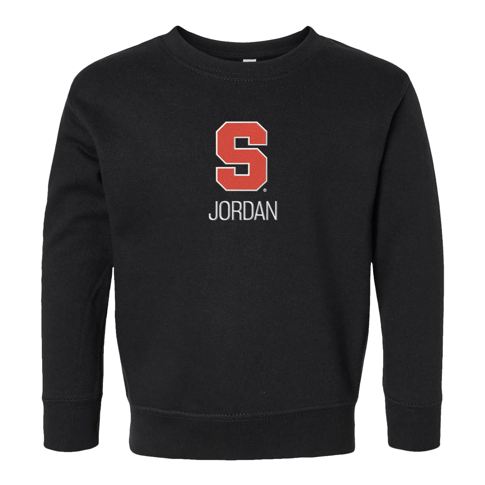 Personalized Syracuse Orange Toddler Crewneck Sweatshirt