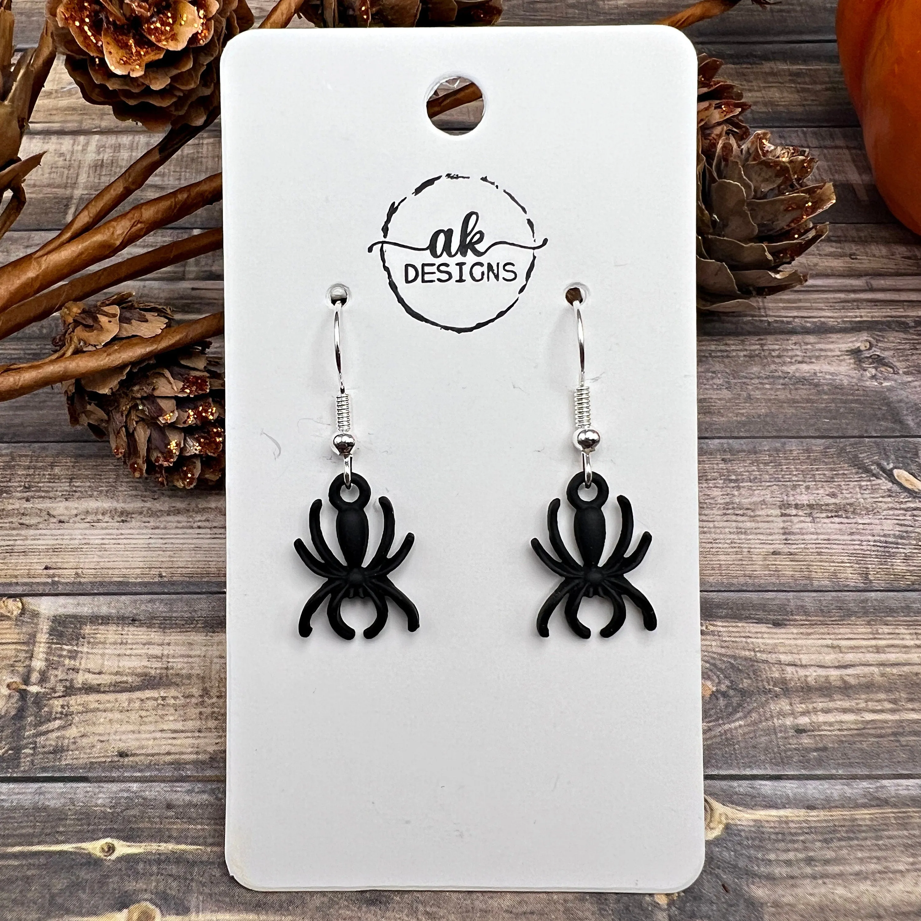 Petite Spider Earrings in Red or Black, Halloween Spooky Season, Lightweight  Earrings - Clearance