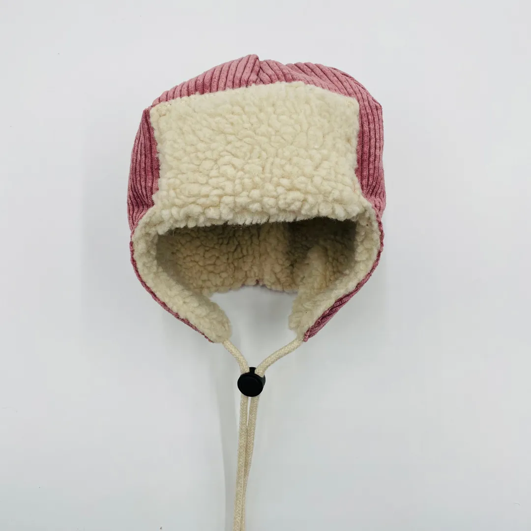 Pilot Hat (Blush Pink Corduroy)