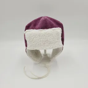 Pilot Hat (Purple Corduroy)